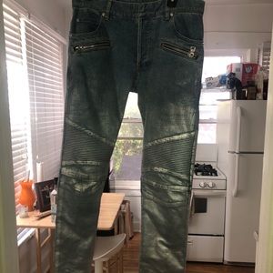 Balmain Silver Jeans